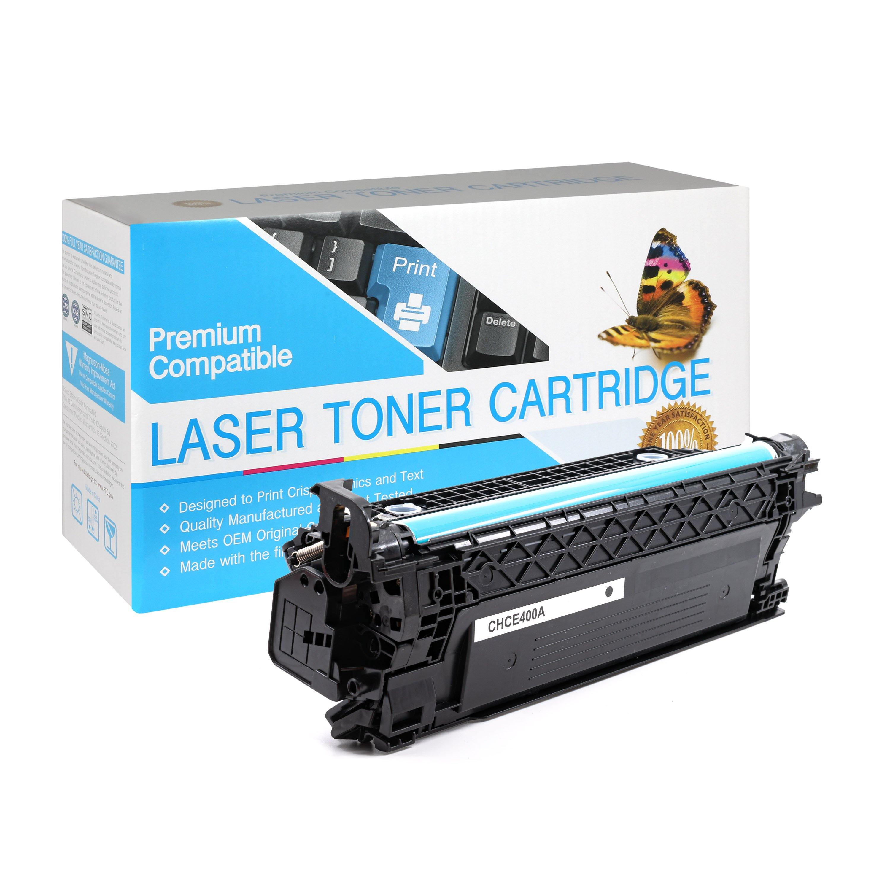 Compatible HP CE400A Black Toner Cartridge (507A)
