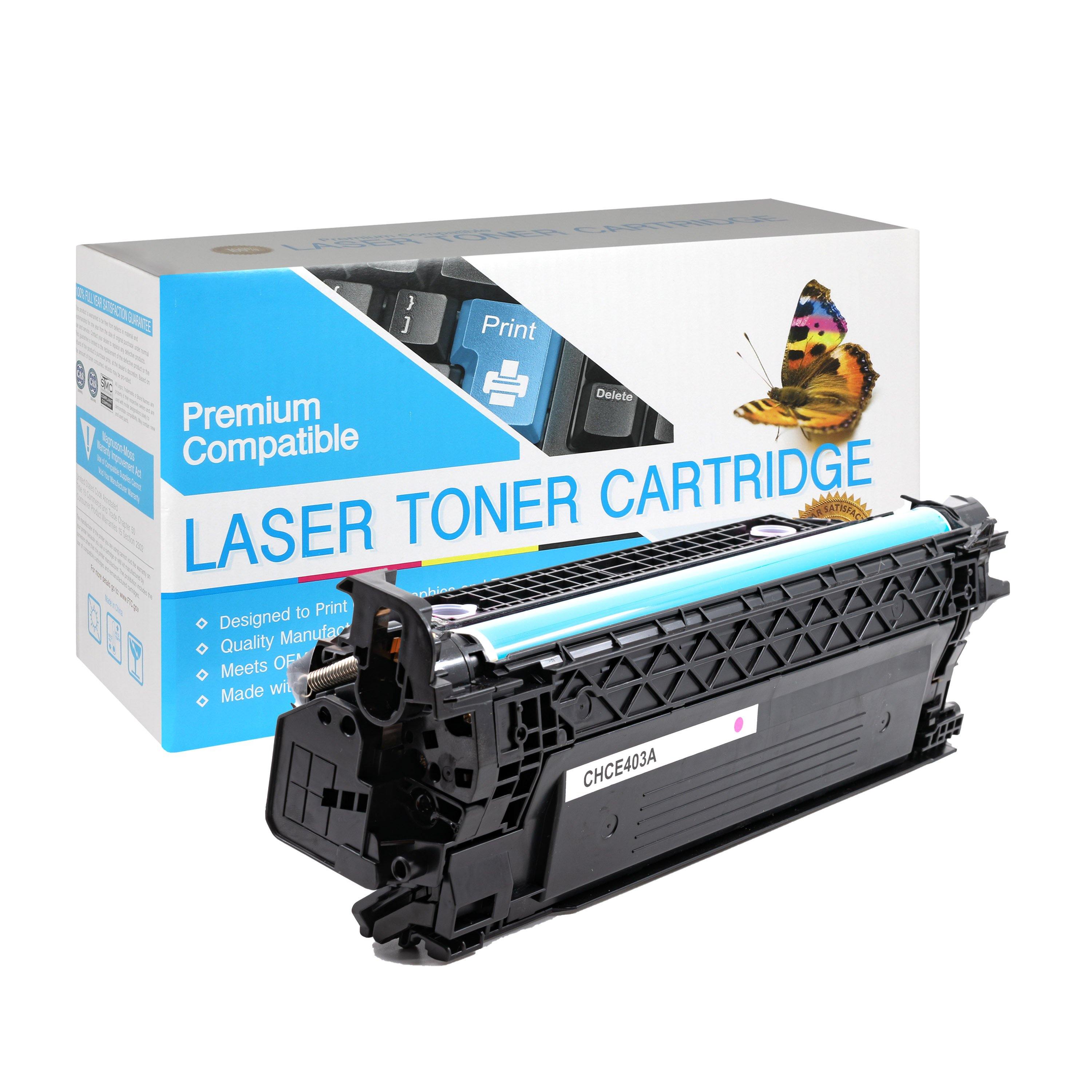 Compatible HP CE403A Magenta Toner Cartridge (507A)
